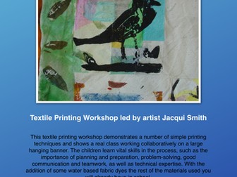 Culture Street Textile Printing class workshop
