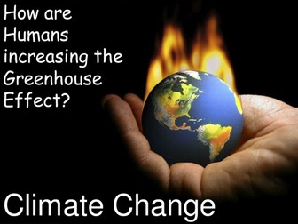 How are humans increasing the greenhouse effect