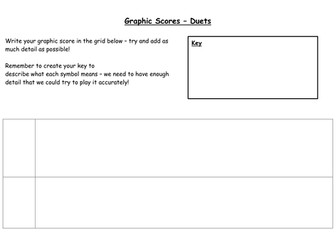 Composition of Graphic Scores - Worksheet