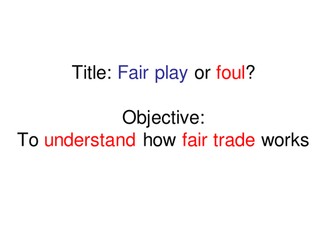 A Fair-Trade Football