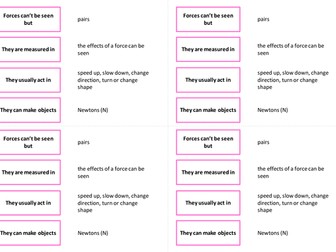 Forces - starter activity