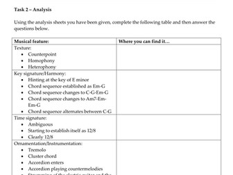 Capercaillie - Skye Waulking Song Worksheet