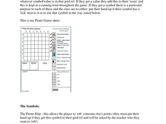 The Pirate Game (End of Term Activity)