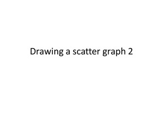 Drawing a scatter graph step by step