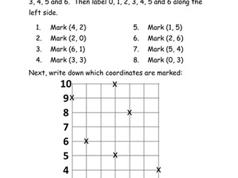 Year 3/4 Co-ordinates Worksheet
