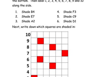 Year 3 Co-ordinates Worksheet