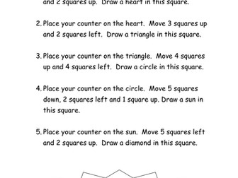 Year 2 Co-ordinates Worksheet