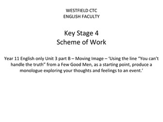 AQA English only Moving Image SOW