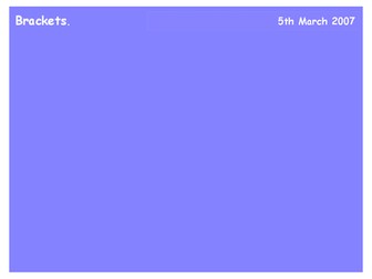 Multiplying Out A Single Bracket.Worsheet. Lesson
