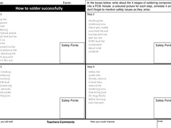 How to Solder Worksheets