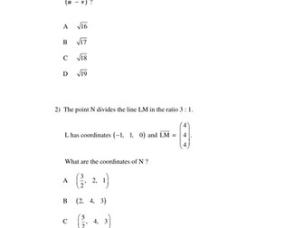 Higher Test 11 (Vectors)