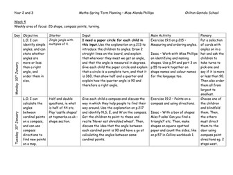 Year 3 Maths Shape Planning