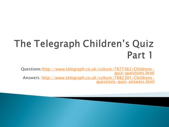 Children's General Knowledge Quiz