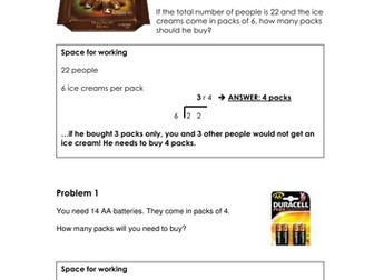 Division - Interpreting remainders
