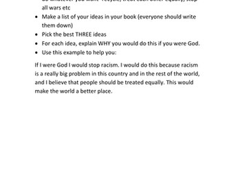 What would you do if you were God?