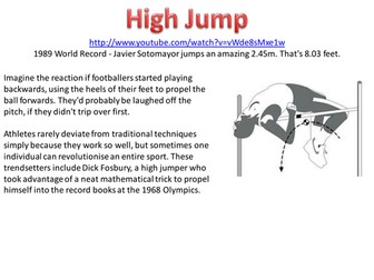 High jump midpoints