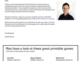 Direction Game – Which Direction