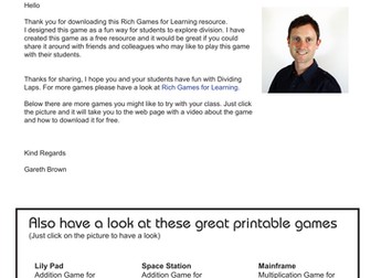 Division Game – Dividing Laps