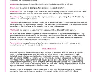 Lesson Plan - What is advertising.