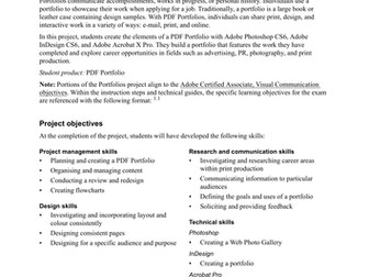 Visual Design CS6: Portfolios