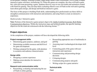 Digital Design CS6: Interactive games