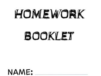 Homework Booklet