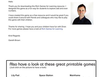 Odd and Even Numbers Game – Diver