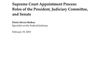 Supreme Court Appointment and Confirmation Process