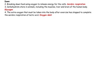 AQA B2 new spec crosswords