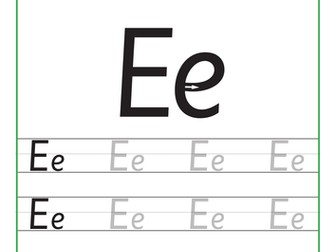 Letter Formation – The Letter E