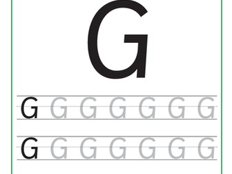 Letter Formation – The Letter G