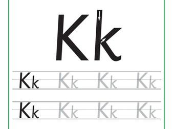 Letter Formation – The Letter K
