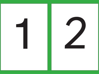 Number Flash Cards - Numbers 1-100 A5
