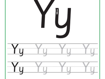 Letter Formation – The Letter Y