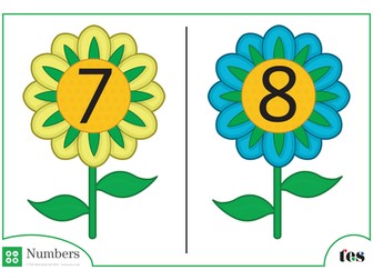 Number Cards – Plants and Flowers Theme 1-10