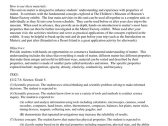 Matter, Matter, What’s the Matter?