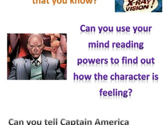 Superhero reading corner questions
