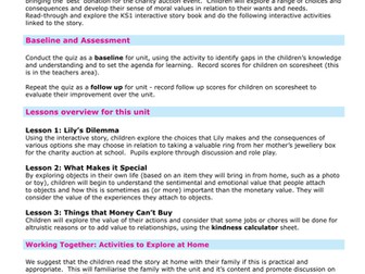 Scheme Overview: Values, Money and Me