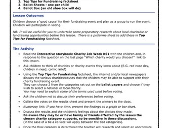 Charity Job Week KS1:Lesson 1 - Who Shall We Help?