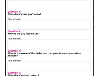 Payslip Quick Quiz