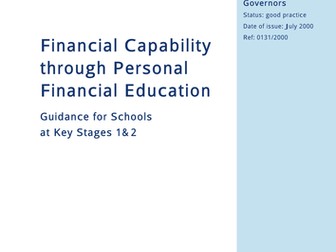 Financial Capability -Personal Financial Education