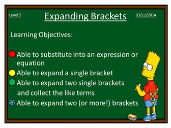 Expanding brackets