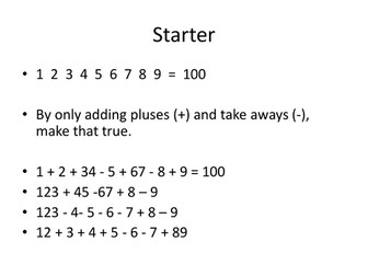 Averages (inc. from a Frequency Table)