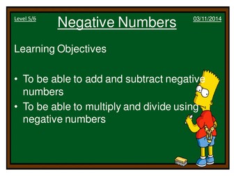 Multiplying and dividing negative numbers