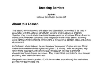 Breaking Barriers - KS2