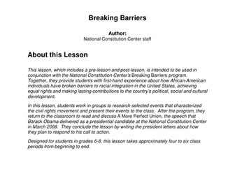 Breaking Barriers - KS3
