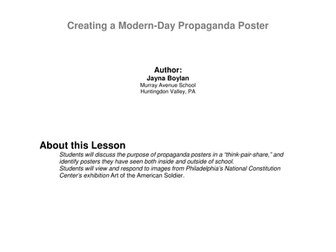 Creating a Modern-Day Propaganda Poster