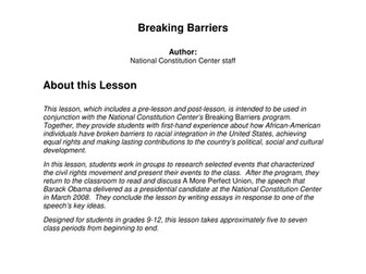 Breaking Barriers - KS4