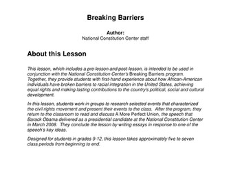 Breaking Barriers - KS4