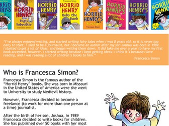 Reading Corner: Author Information Posters